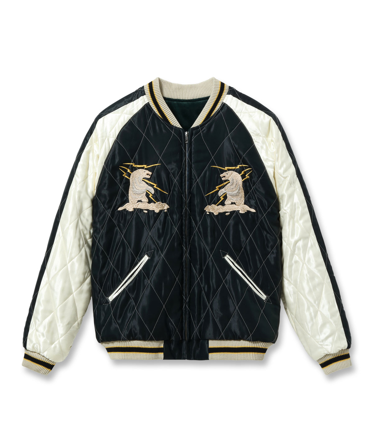 2026ǯ��������ͽ�� / Lot No. TT15974-145 / Late 1950s Style Velveteen Souvenir Jacket ��POLAR BEAR�� �� ��ALASKA MAP��
