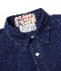 Lot No. SC28651 / FICTION ROMANCE 4.5oz. INDIGO "CASINO STRIPE" WORK SHIRT (LONG SLEEVE)