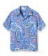 Lot No. SS38811 / RAYON HAWAIIAN SHIRT ��PARADISE PICTOGRAPH��