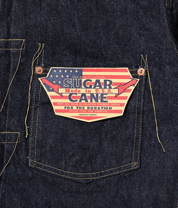 Lot No. SC11944US / SUGAR CANE Made in USA 13oz. BLUE DENIM BLOUSE S1944 MODEL