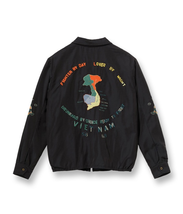 Lot No. TT15395-119 / Late 1960s Style Cotton Rayon Vietnam Jacket ��VIETNAM MAP�� (AGING MODEL)