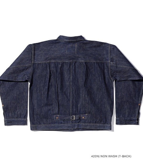 Lot No. SC19007T / SUGAR CANE Super Denim Collectibles #07 13.5oz. BLUE DENIM BLOUSE 1946 MODEL (T-BACK)