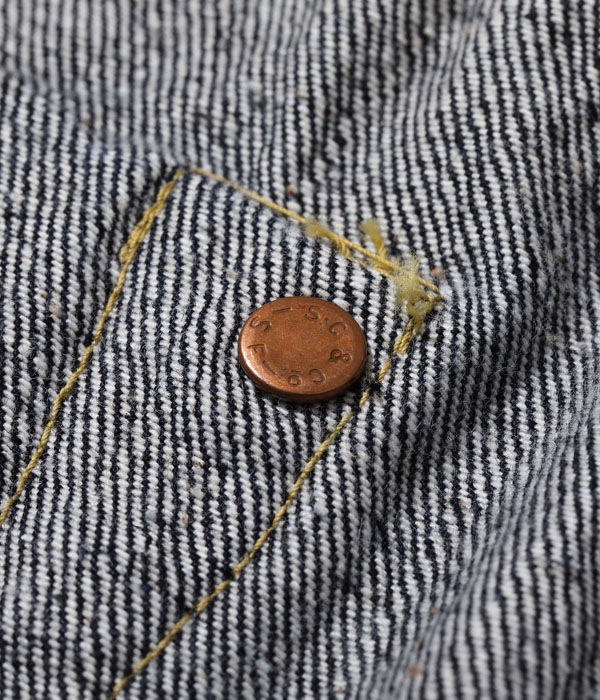 Lot No. SC41944US / SUGAR CANE Made in USA 13oz. BLUE DENIM WAIST OVERALLS S1944 MODEL