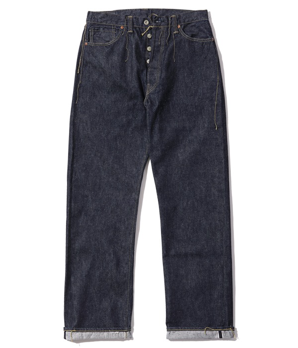 Lot No. SC41944US / SUGAR CANE Made in USA 13oz. BLUE DENIM WAIST OVERALLS S1944 MODEL