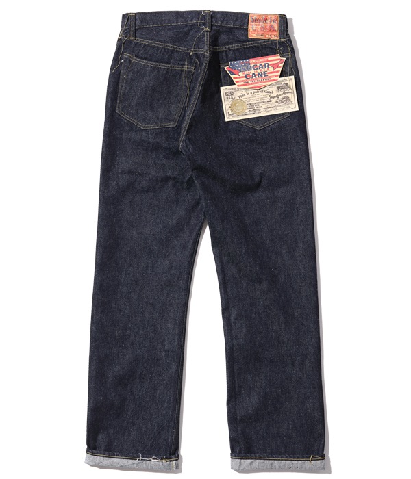 Lot No. SC41944US / SUGAR CANE Made in USA 13oz. BLUE DENIM WAIST OVERALLS S1944 MODEL