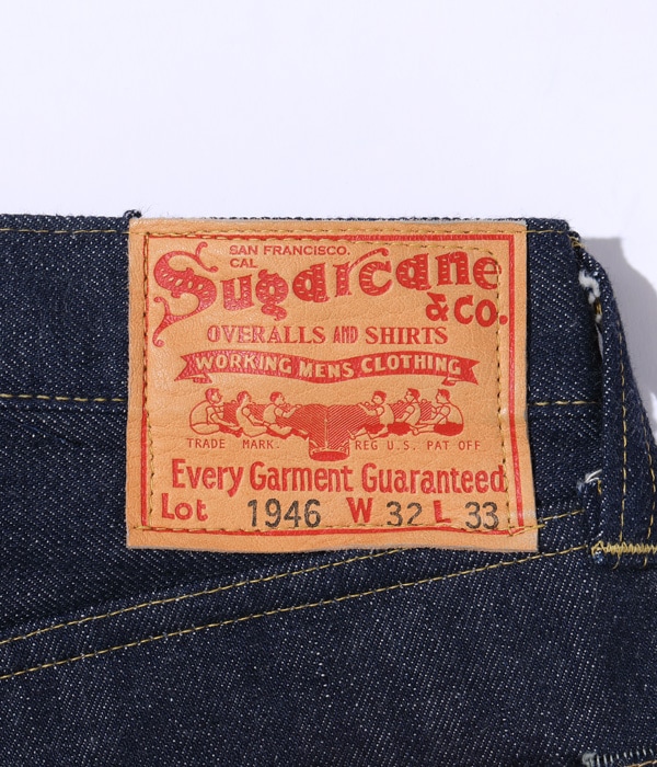 Lot No. SC49007 / SUGAR CANE Super ��Denim�� Collectibles #07 13.5oz. BLUE DENIM WAIST OVERALLS ��1946�� MODEL