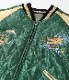 Lot No. TT15544-141 / Mid 1950s Style Velveteen Souvenir Jacket ��BLACK EAGLE�� �� ��JAPAN MAP��