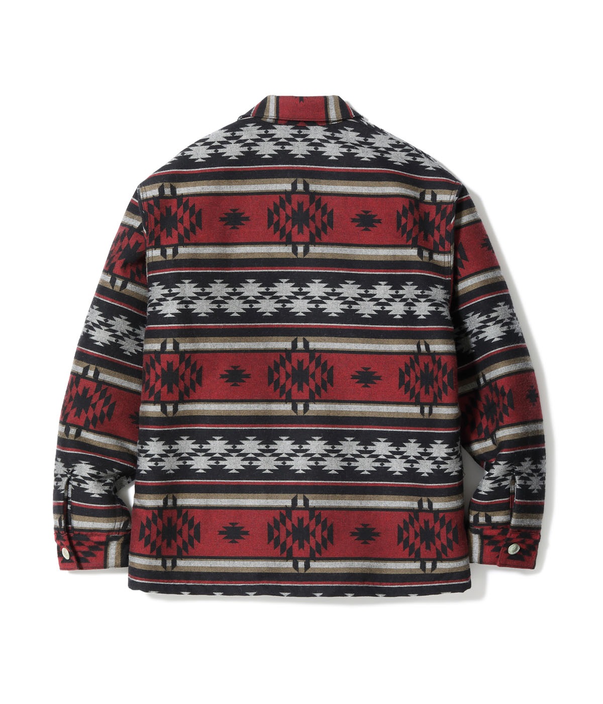 Lot No. SC15827 / NATIVE AMERICAN WOOL COTTON JACQUARD PADDED WORK COAT