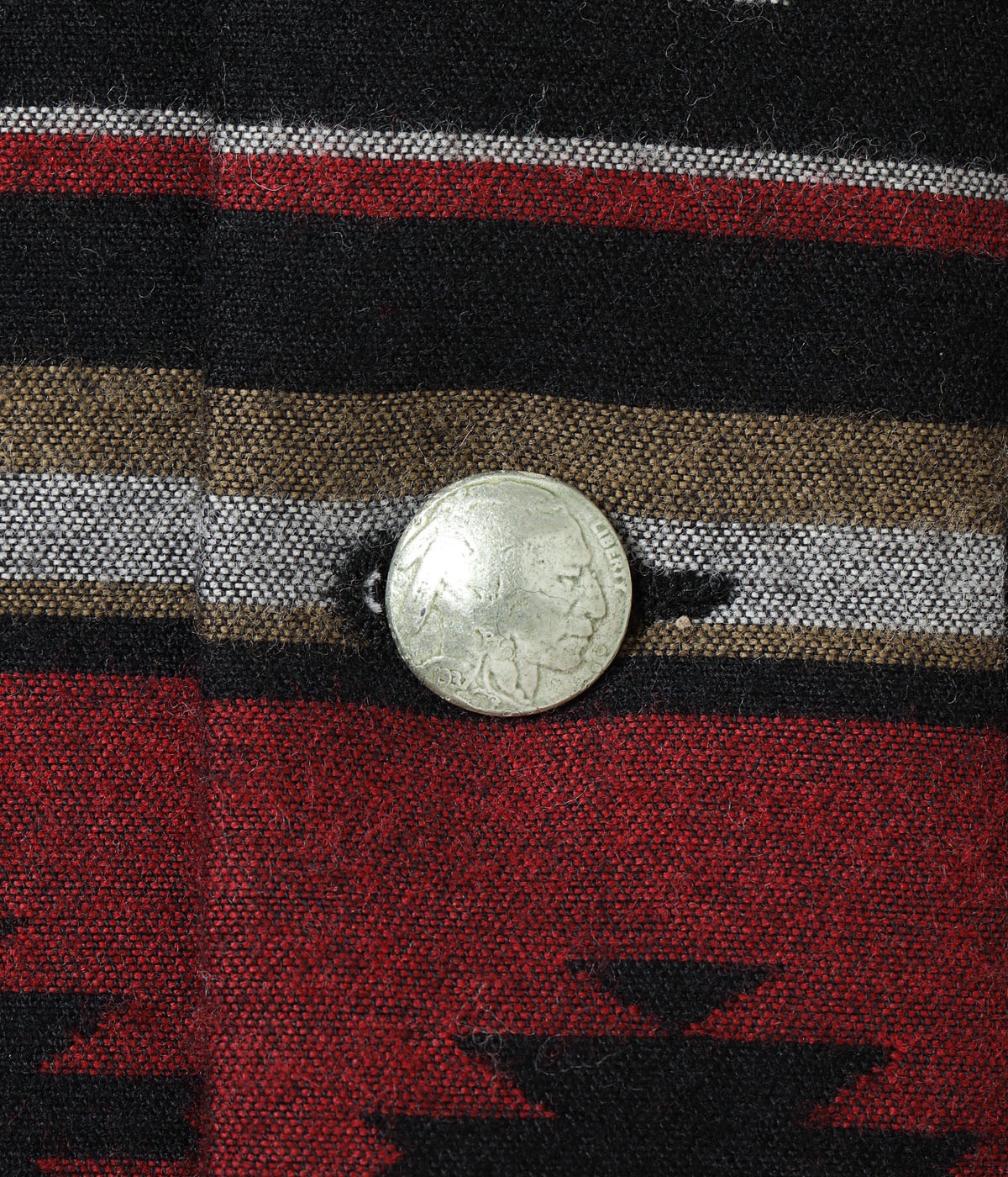 Lot No. SC15827 / NATIVE AMERICAN WOOL COTTON JACQUARD PADDED WORK COAT