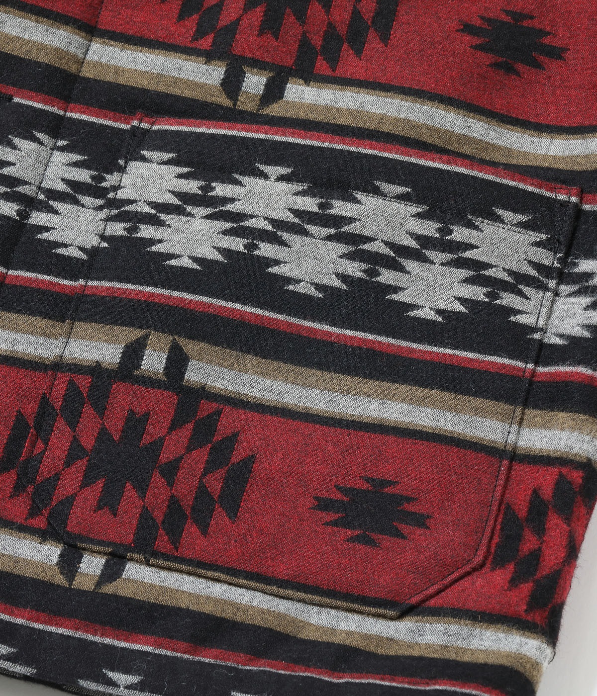 Lot No. SC15827 / NATIVE AMERICAN WOOL COTTON JACQUARD PADDED WORK COAT