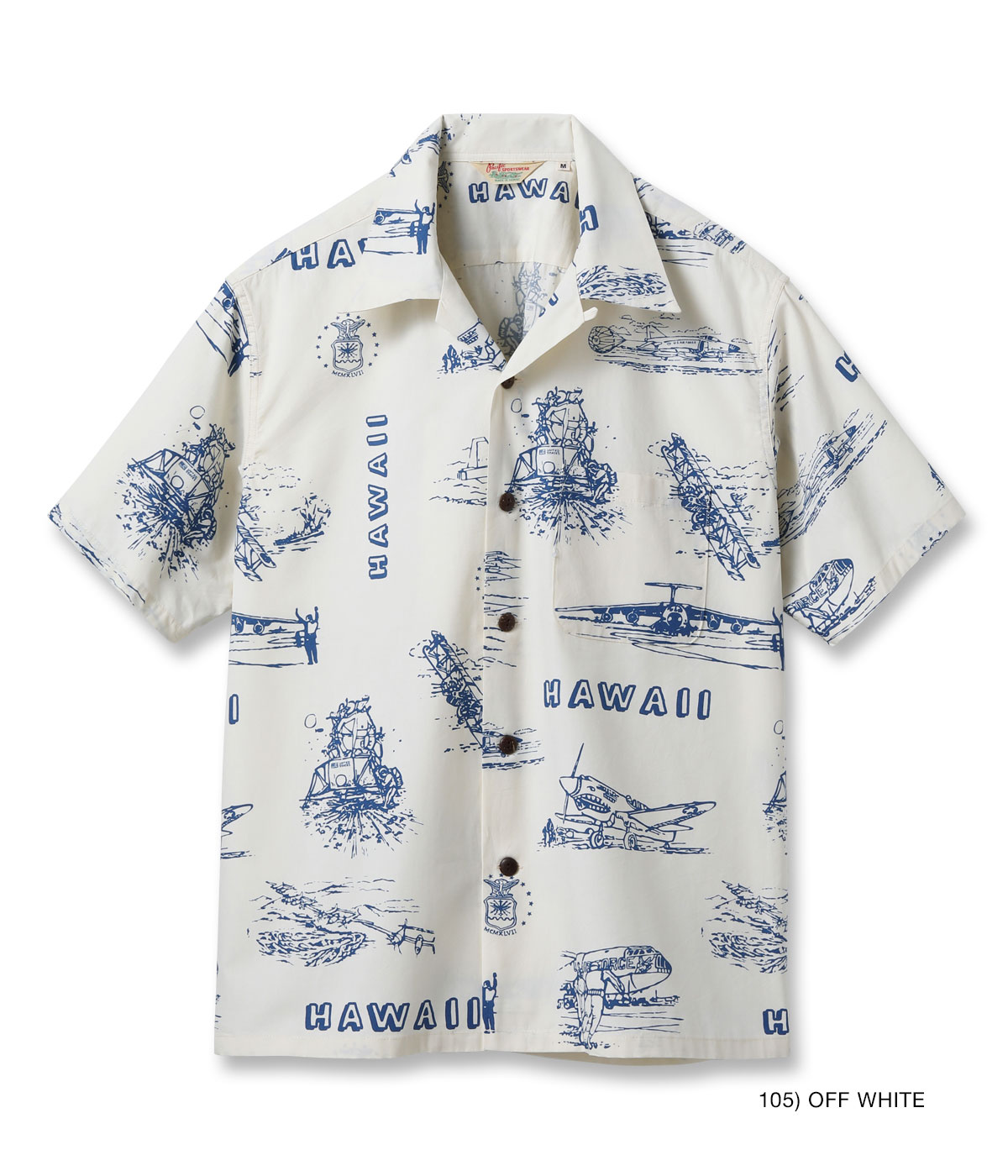 Lot No. SS39698 / COTTON BROAD HAWAIIAN SHIRT ��ISLAND AVIATION��