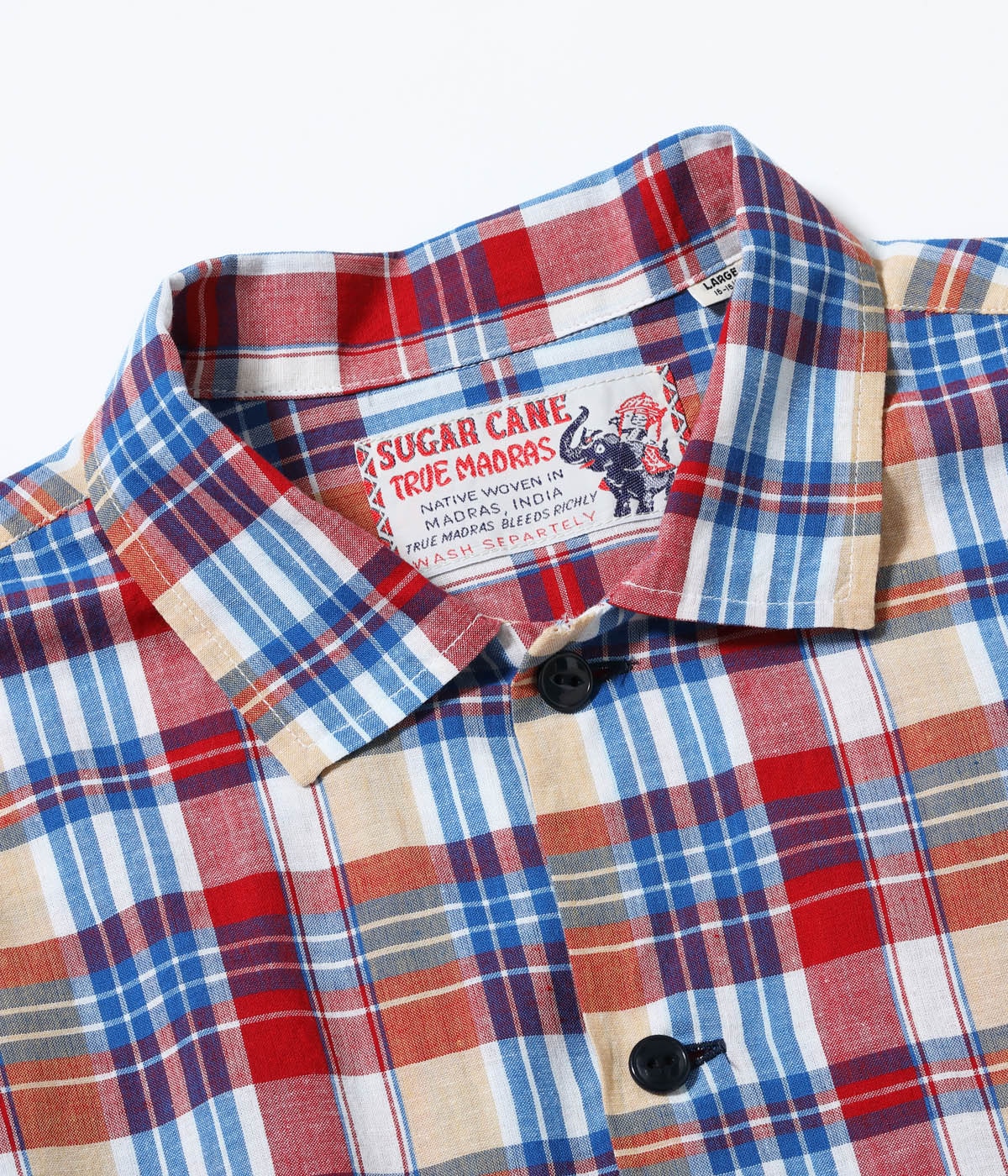 Lot No. SC29737 / MADRAS CHECK OPEN SHIRT