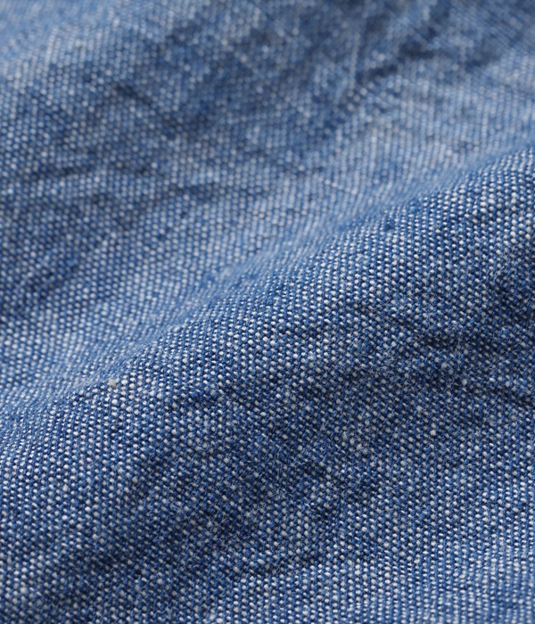 Lot No. BR35856 / BLUE CHAMBRAY WORK SHIRT (SHORT SLEEVE)