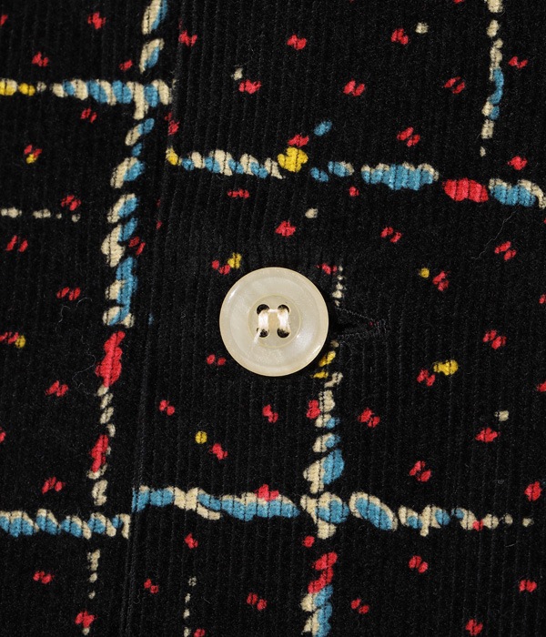 Lot No. SE28972 / Mid 1950s Style Corduroy Sports Shirt SPLASH