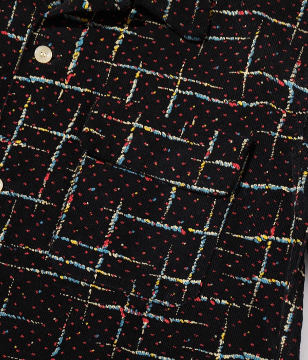 Lot No. SE28972 / Mid 1950s Style Corduroy Sports Shirt SPLASH