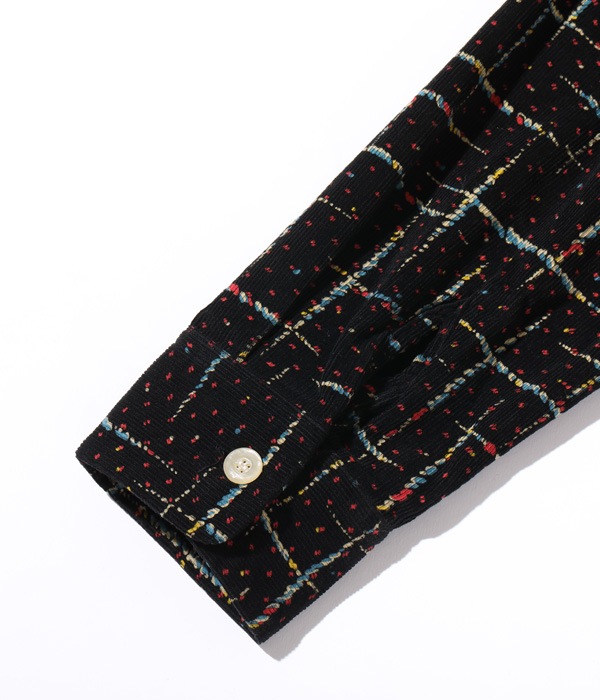 Lot No. SE28972 / Mid 1950s Style Corduroy Sports Shirt SPLASH