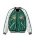 Lot No. TT15975-119 / Mid 1950s Style Velveteen (Two-tone) �� Acetate Souvenir Jacket ��WHITE TIGER�� �� ��GOLD DRAGON��