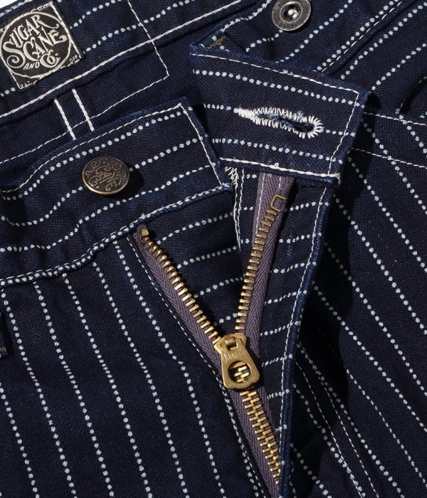 2025ǯ78 / Lot No. SC51443 / FICTION ROMANCE 9oz. WABASH STRIPE ZIP FLY SHORTS