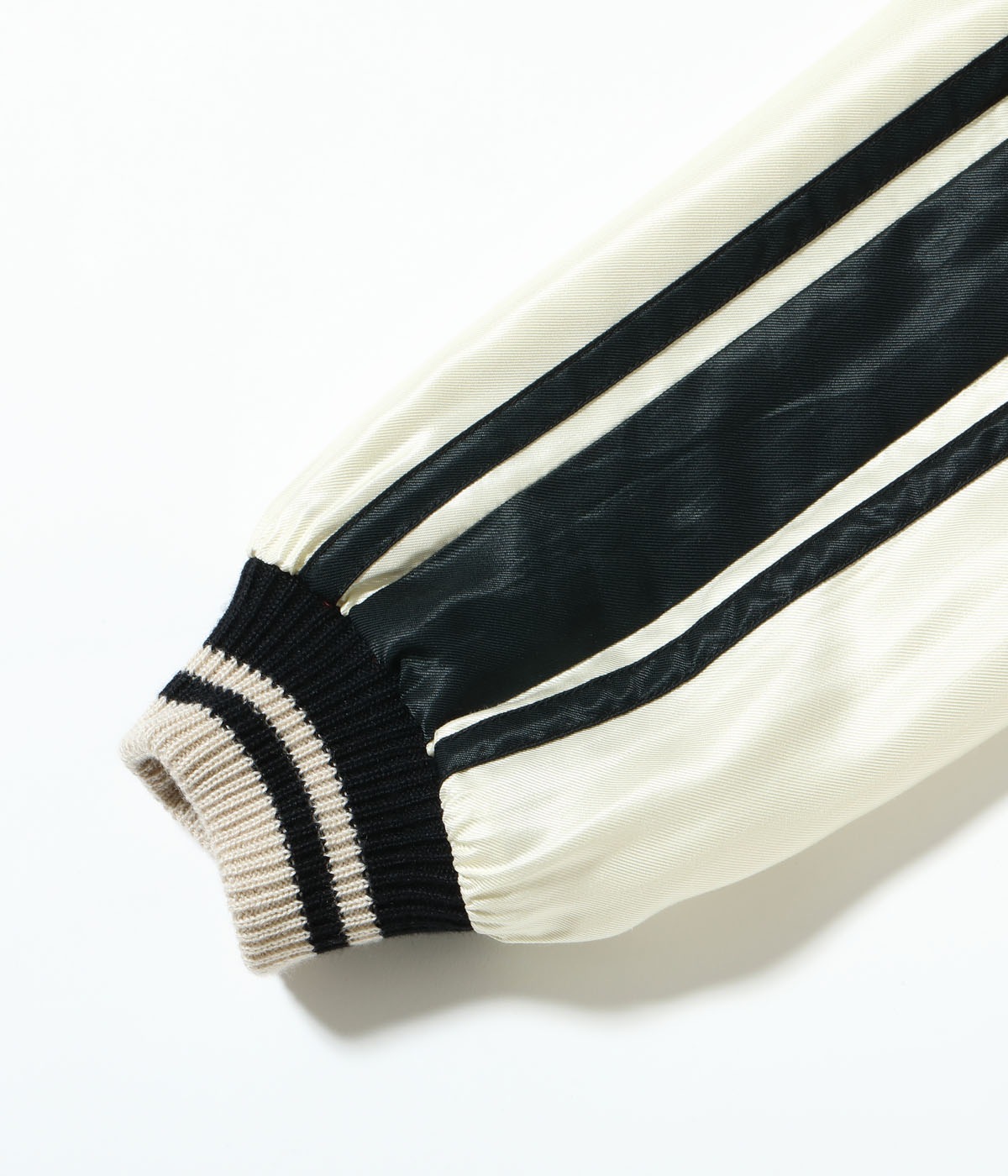 Lot No. TT15682-119 / Early 1950s Style Acetate Souvenir Jacket ��WHITE DRAGON�� �� ��EAGLE��