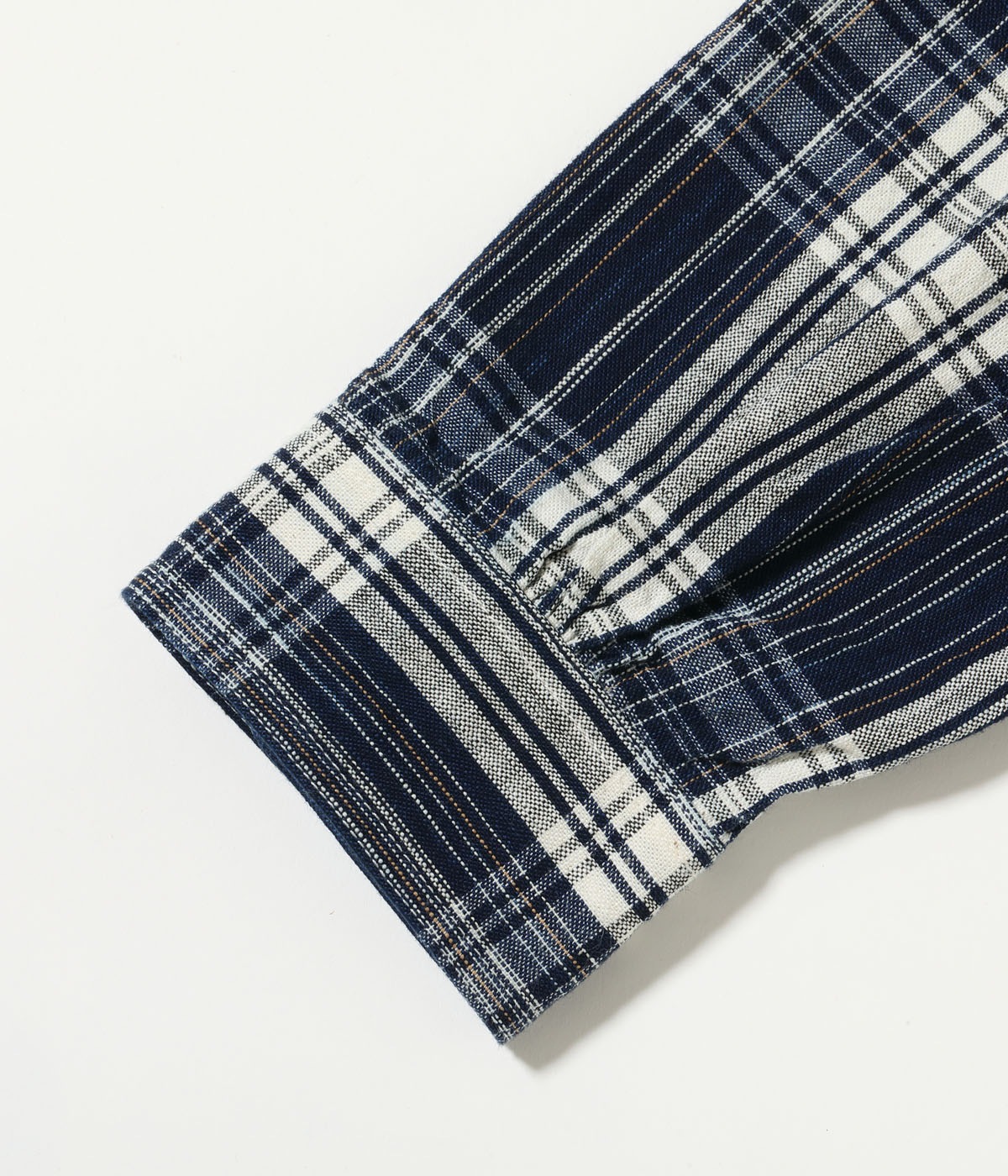 Lot No. SC29670 / FICTION ROMANCE 6oz. INDIGO CHECK WORK SHIRT