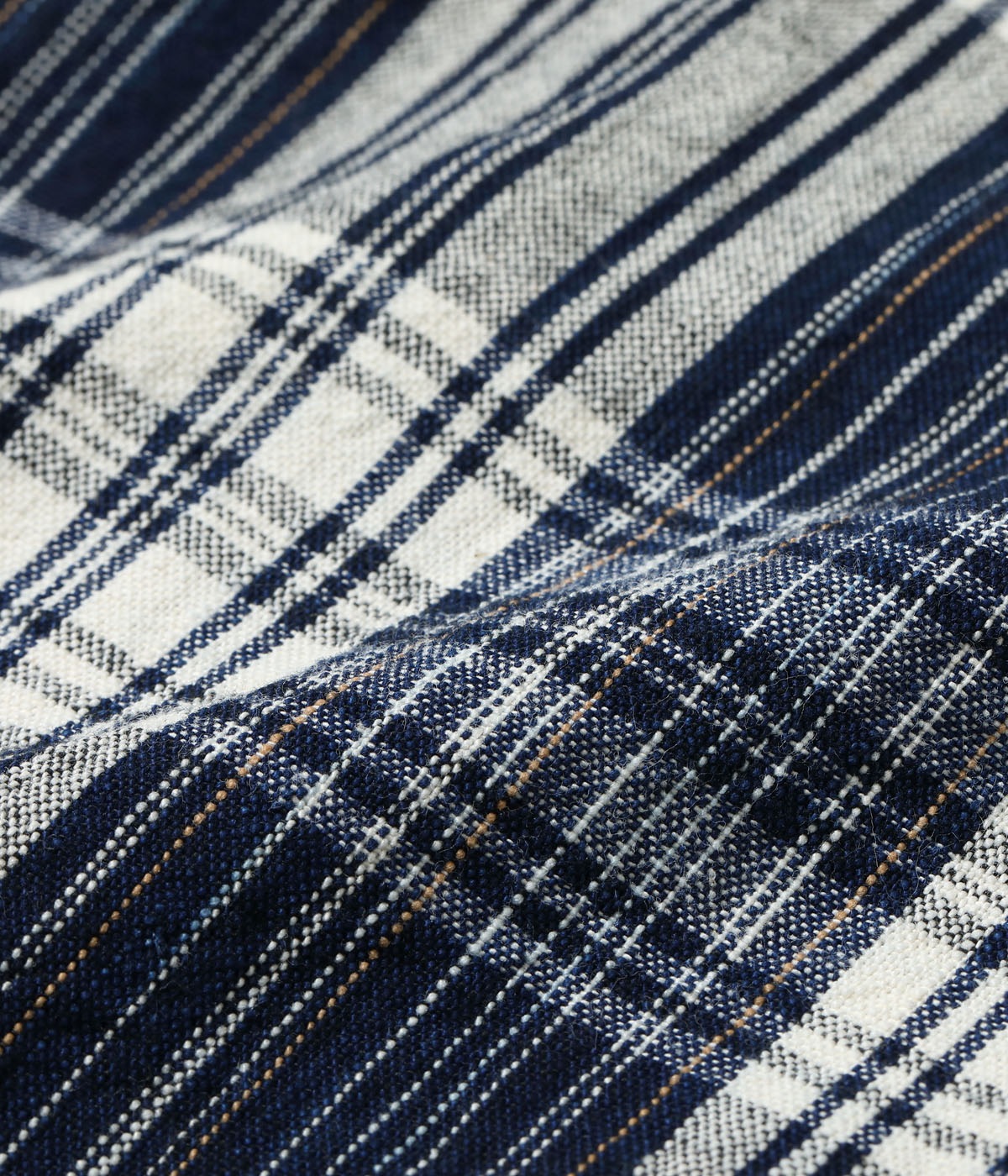 Lot No. SC29670 / FICTION ROMANCE 6oz. INDIGO CHECK WORK SHIRT