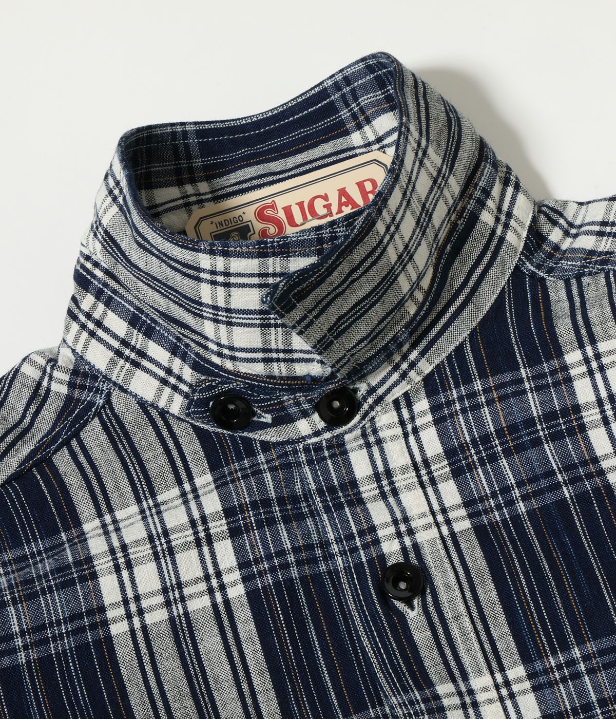 Lot No. SC29670 / FICTION ROMANCE 6oz. INDIGO CHECK WORK SHIRT
