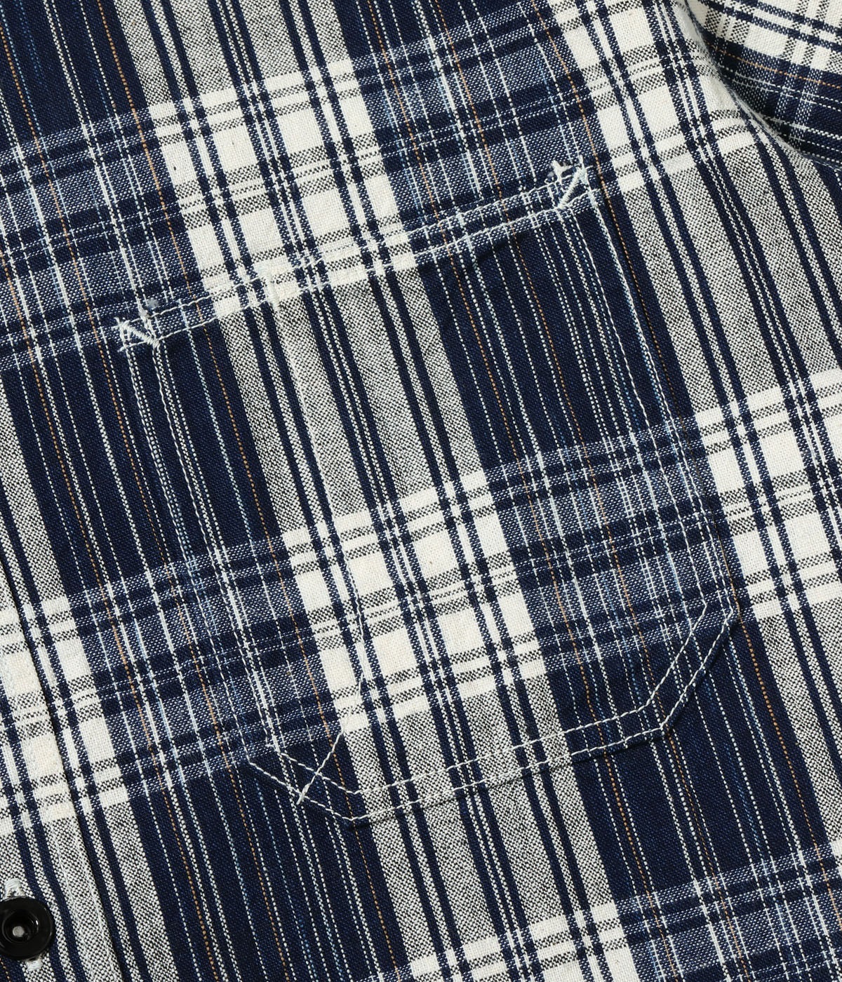 Lot No. SC29670 / FICTION ROMANCE 6oz. INDIGO CHECK WORK SHIRT