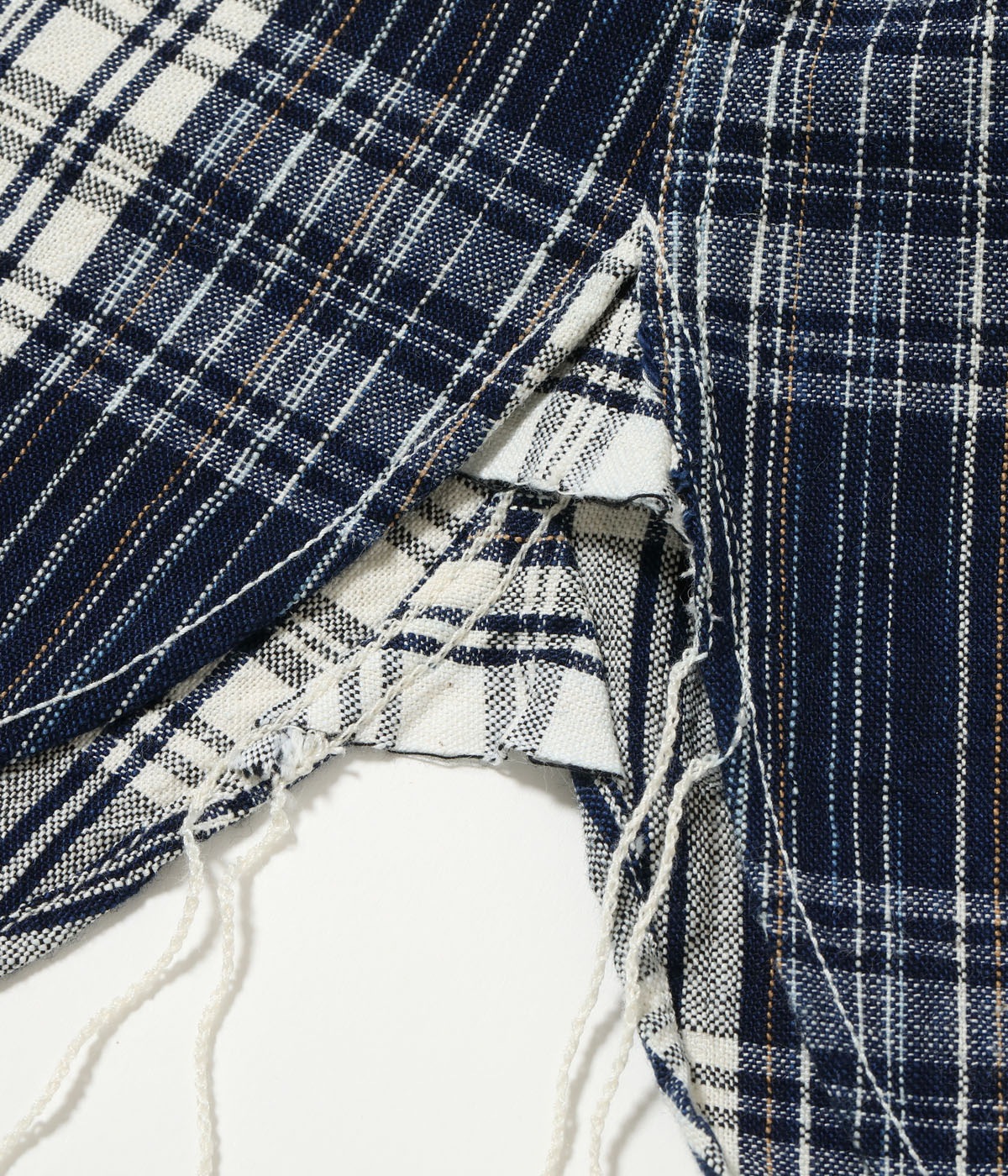 Lot No. SC29670 / FICTION ROMANCE 6oz. INDIGO CHECK WORK SHIRT