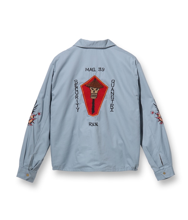 Lot No. TT14898-124 / Late 1960s Style Cotton Vietnam Jacket SKULL (LIGHT BLUE)