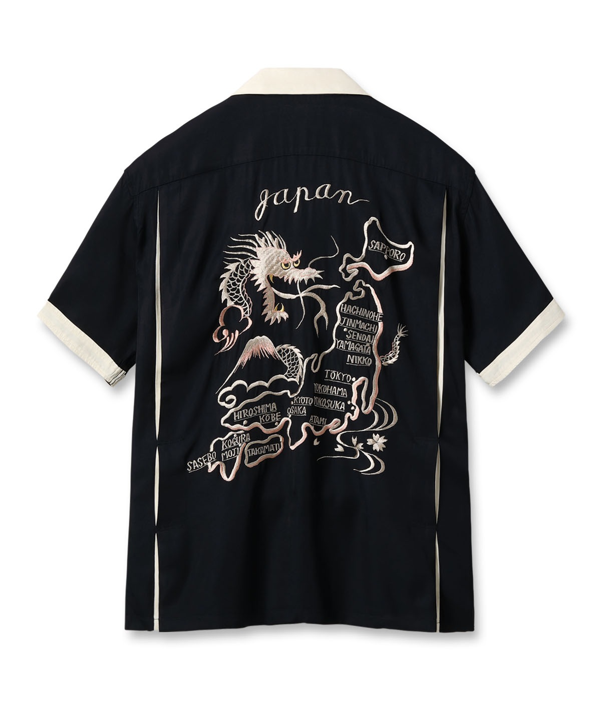 Lot No. TT39303 / SUKA BOWLING SHIRT DRAGON & JAPAN MAP