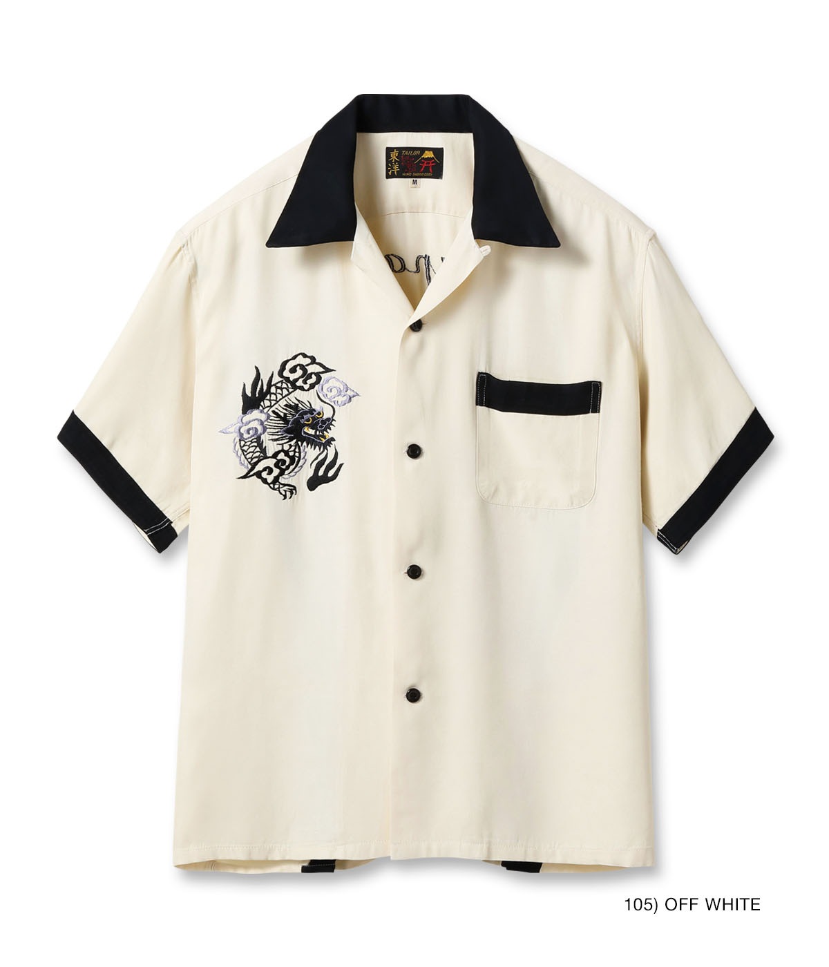 Lot No. TT39303 / SUKA BOWLING SHIRT DRAGON & JAPAN MAP