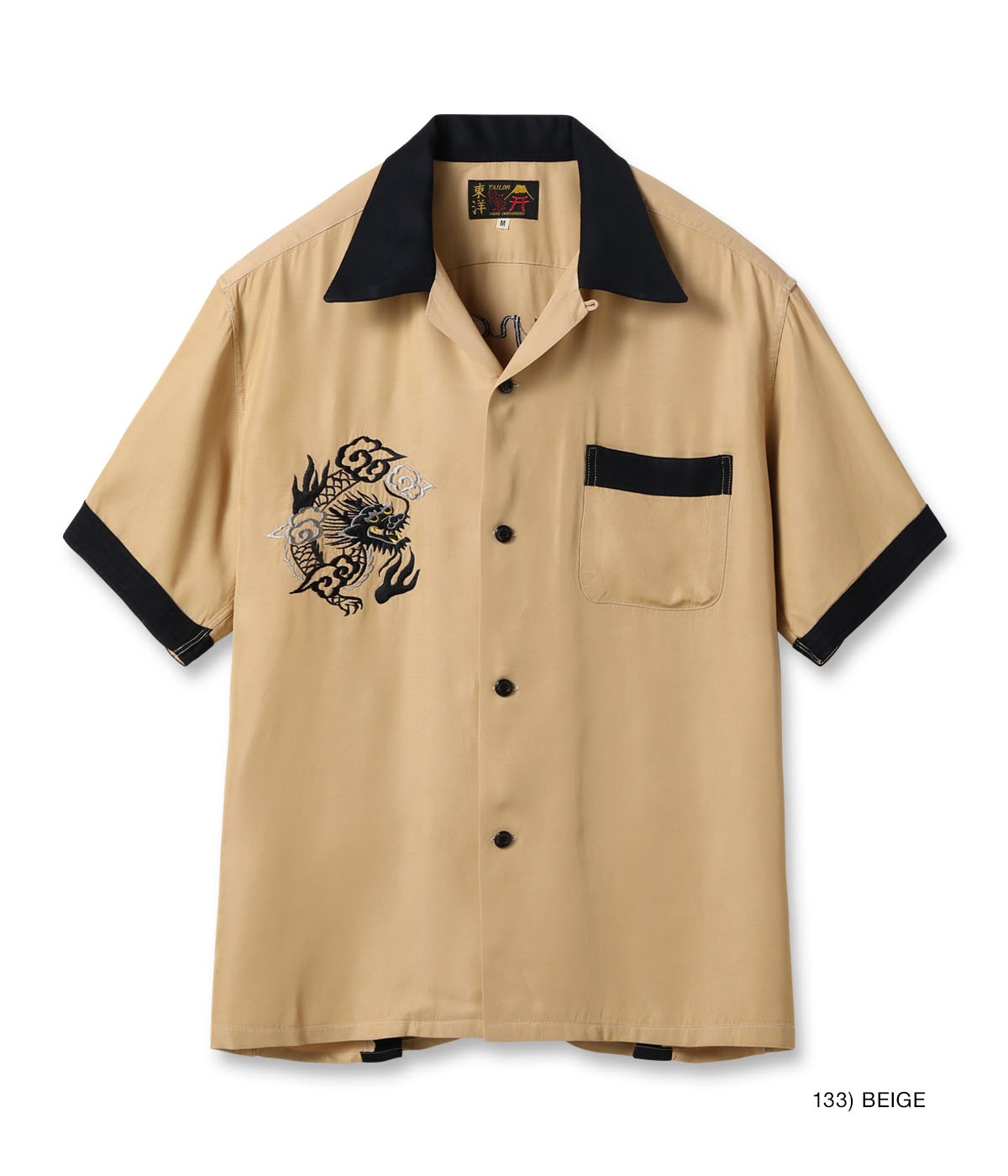 Lot No. TT39303 / SUKA BOWLING SHIRT DRAGON & JAPAN MAP