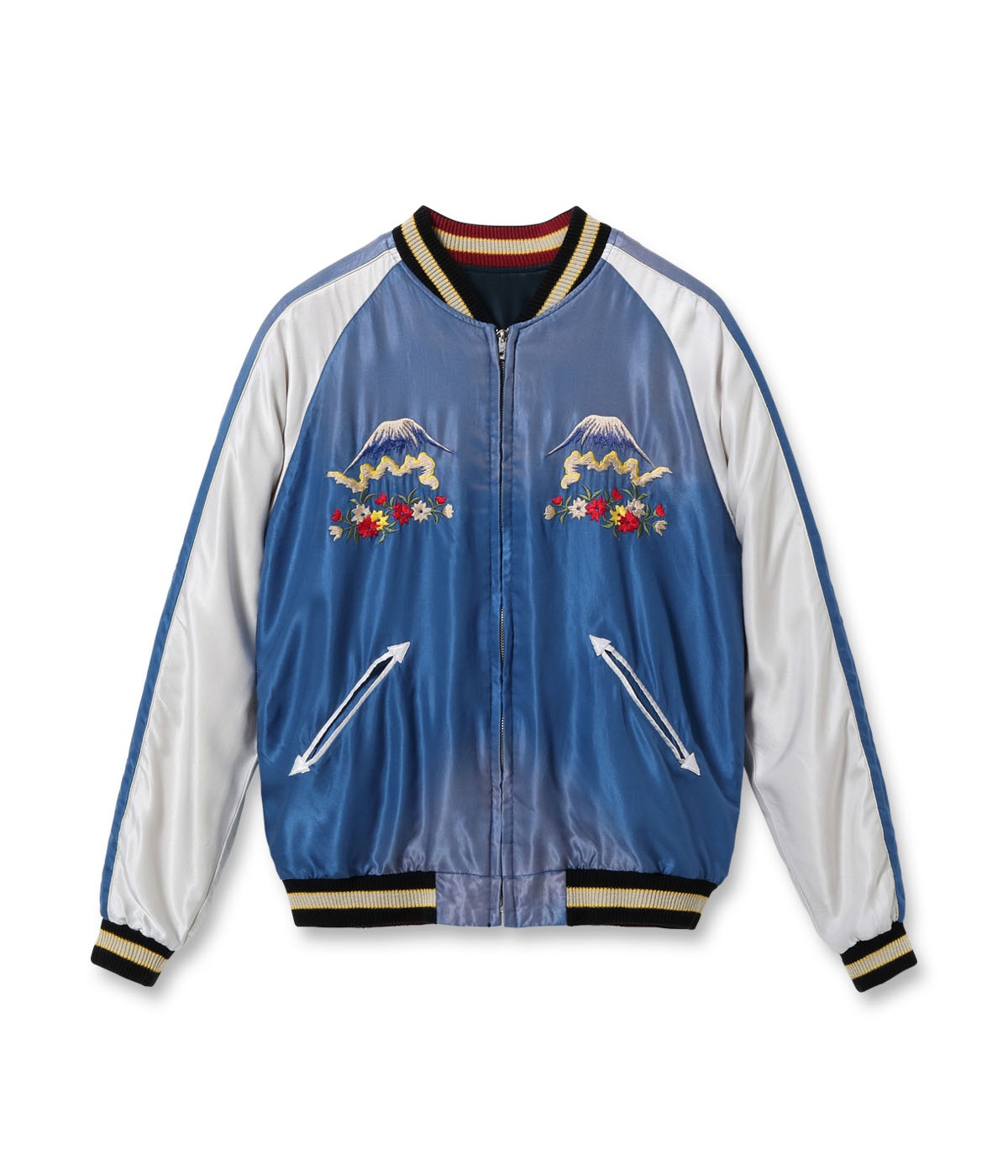 Lot No. TT15545-119 / Early 1950s Style Acetate Souvenir Jacket EAGLE & DRAGON  GREEN DRAGON (AGING MODEL)