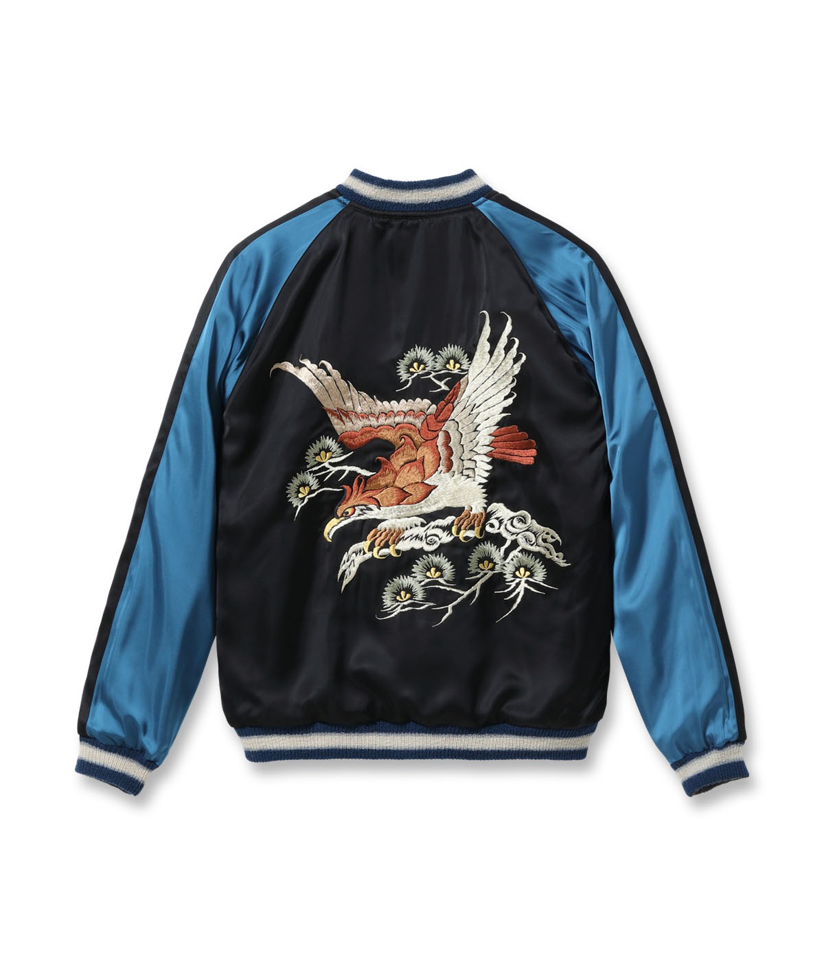 Lot No. TT15717-119 / Early 1950s Style Rayon Brocade  Acetate Souvenir Jacket TOYO ENTERPRISE 60th Anniversary Special Edition TIGER & DRAGON (BROCADE)  EAGLE