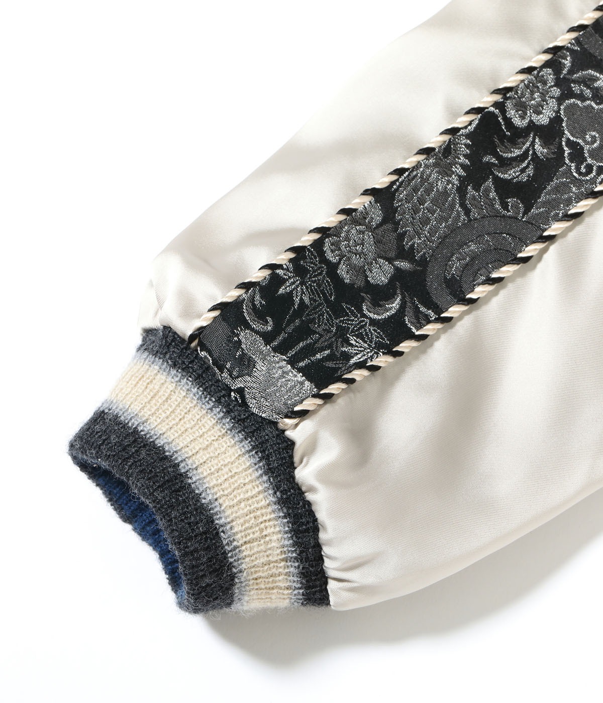 Lot No. TT15717-119 / Early 1950s Style Rayon Brocade  Acetate Souvenir Jacket TOYO ENTERPRISE 60th Anniversary Special Edition TIGER & DRAGON (BROCADE)  EAGLE