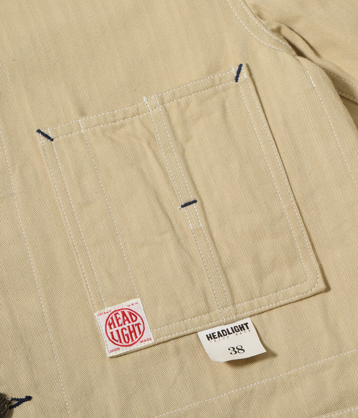 Lot No. HD15908 / HEADLIGHT 10oz. RANDOM HBT WORK COAT