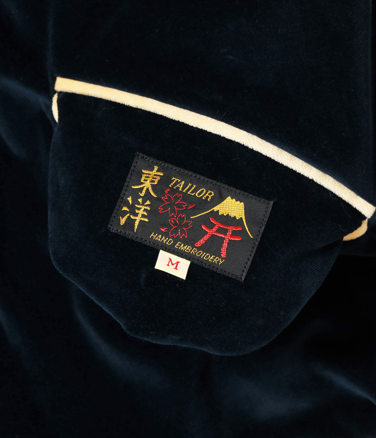Lot No. TT15975-128 / Mid 1950s Style Velveteen (Two-tone) �� Acetate Souvenir Jacket ��BLUE EAGLE�� �� ��ROARING TIGER��