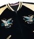 Lot No. TT15975-128 / Mid 1950s Style Velveteen (Two-tone) �� Acetate Souvenir Jacket ��BLUE EAGLE�� �� ��ROARING TIGER��