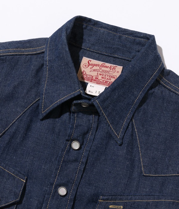 Lot No. SC28190 / BLUE DENIM WESTERN SHIRT