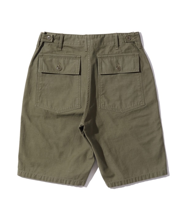 2025ǯ63 / Lot No. BR51735 / TROUSERS, MEN'S, COTTON SATEEN OLIVE GREEN QM SHADE 107, TYPE , CLASS SHORTS