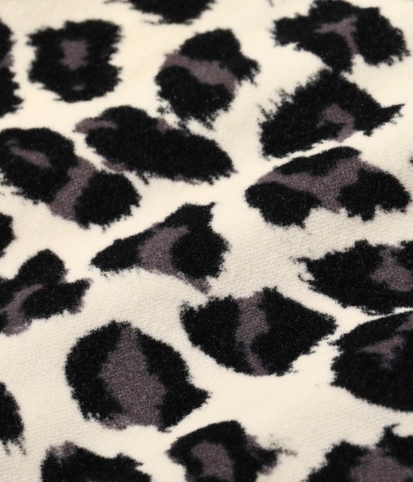 Lot No. SE28973 / Mid 1950s Style Velveteen Sports Shirt LEOPARD