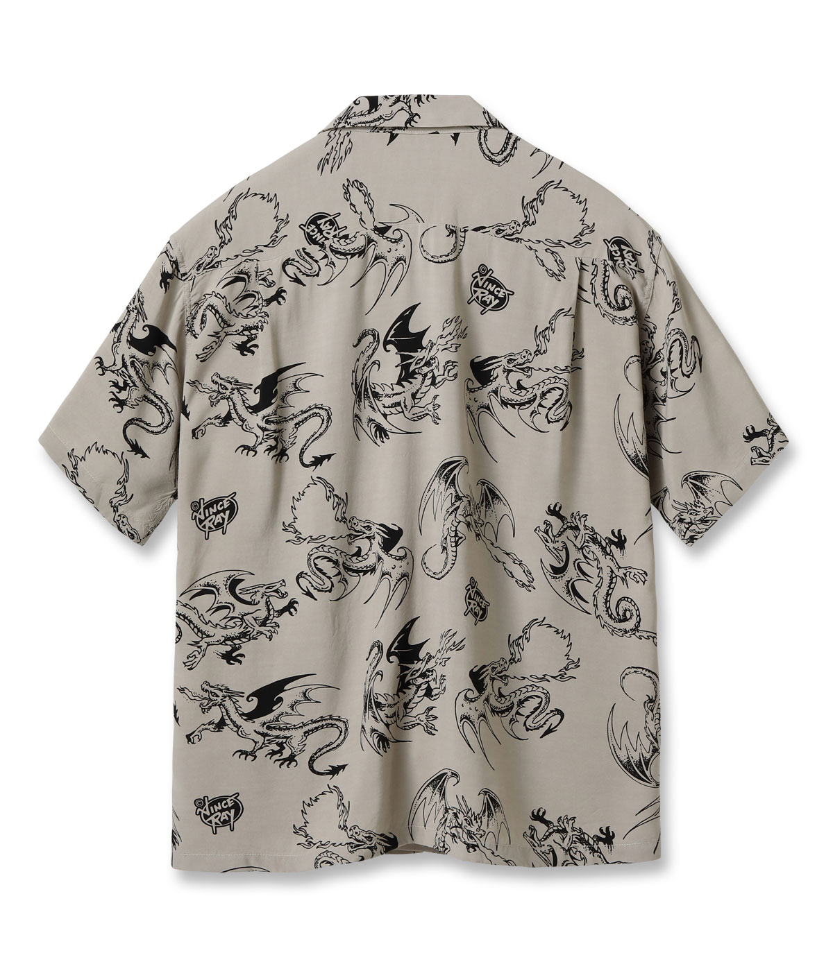 Lot No. SH39309 / HIGH DENSITY RAYON OPEN SHIRT RETURN OF THE DRAGON by VINCE RAY