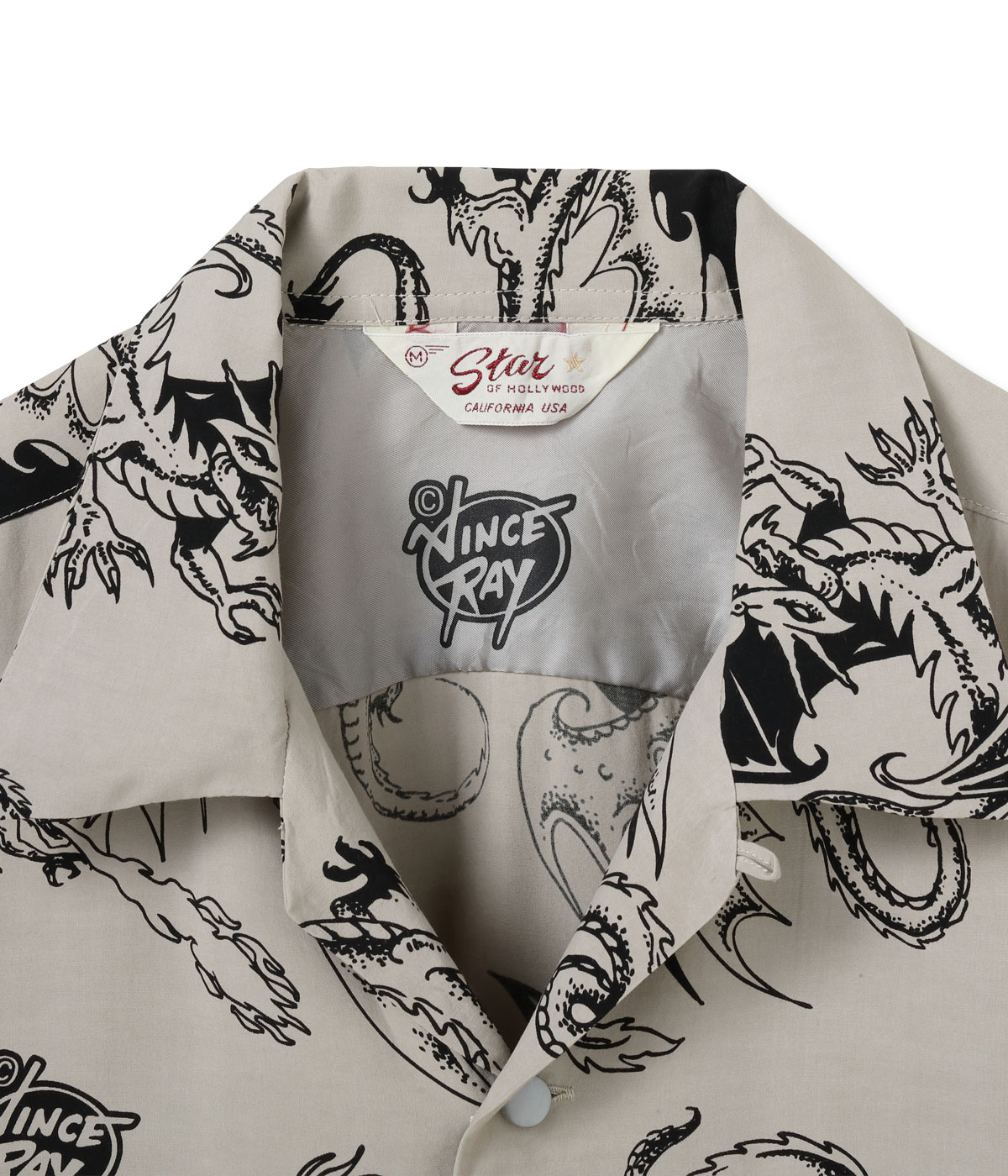 Lot No. SH39309 / HIGH DENSITY RAYON OPEN SHIRT RETURN OF THE DRAGON by VINCE RAY