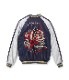 Lot No. TT15545-145 / Mid 1950s Style Acetate Souvenir Jacket WHITE TIGER  LANDSCAPE (AGING MODEL)