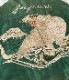 Lot No. TT15545-145 / Mid 1950s Style Acetate Souvenir Jacket WHITE TIGER  LANDSCAPE (AGING MODEL)