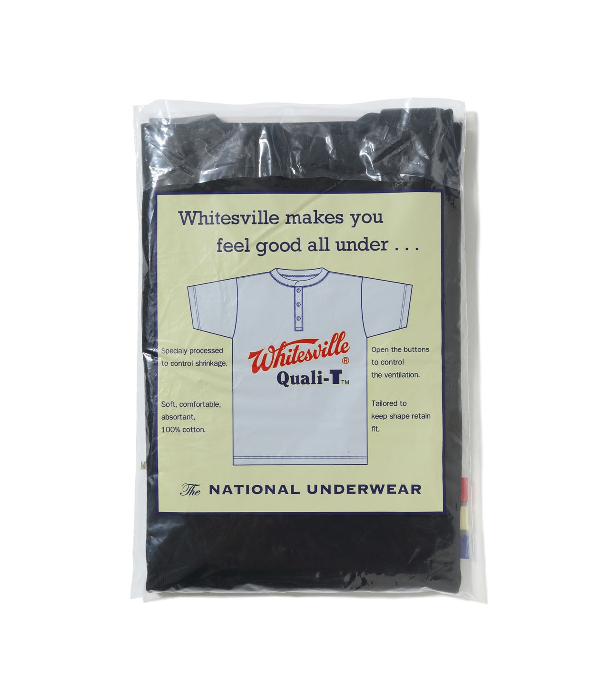 Lot No. WV79681 / WHITESVILLE HENLEY NECK PACK T-SHIRT