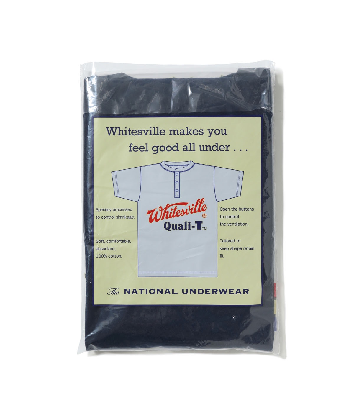 Lot No. WV79681 / WHITESVILLE HENLEY NECK PACK T-SHIRT