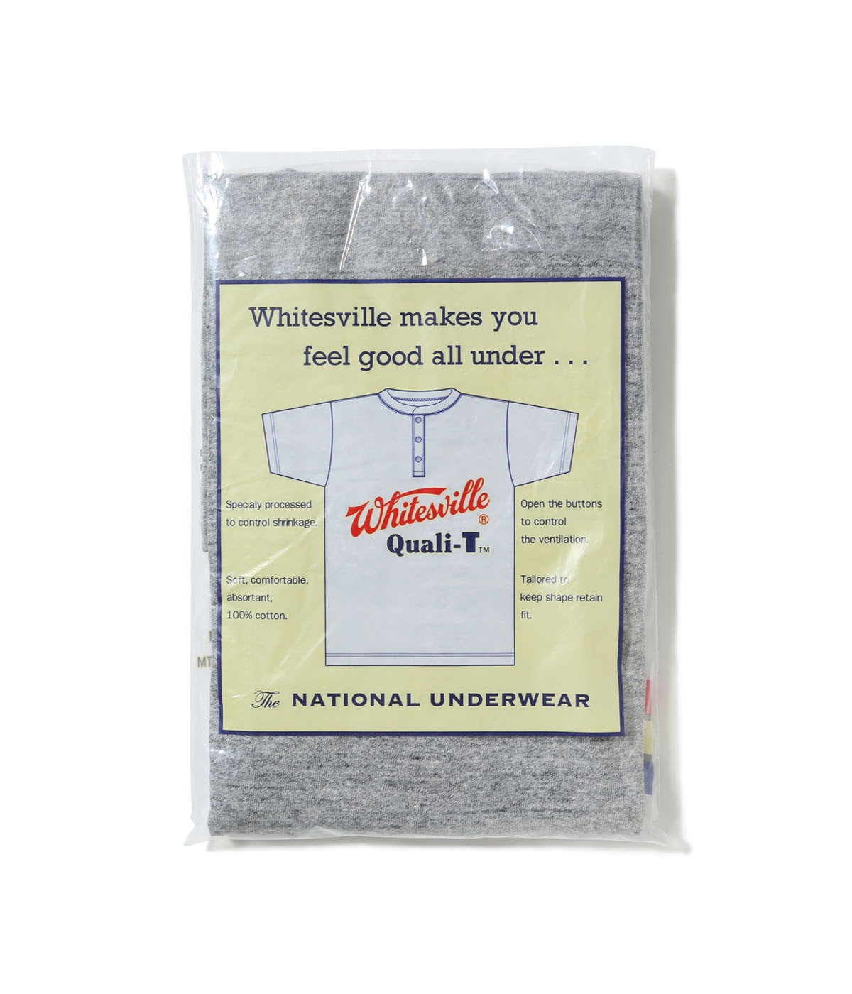 Lot No. WV79681 / WHITESVILLE HENLEY NECK PACK T-SHIRT