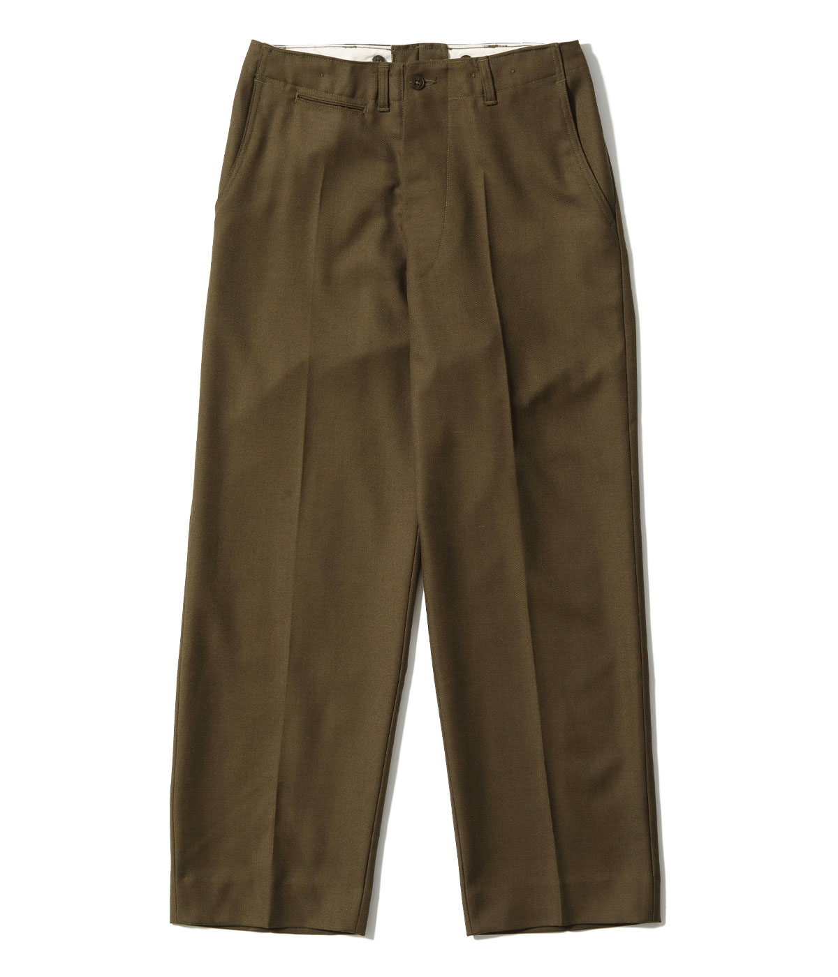 2026ǯ��������ͽ�� / Lot No. BR42670 / TROUSERS, FIELD, WOOL, SERGE, OD33, 18oz. SPECIAL TYPE M-45