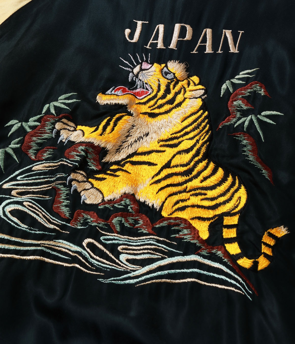 2026ǯ10��6������ / Lot No. TT15976-119 / Early 1950s Style Acetate Souvenir Jacket ��ROARING TIGER�� �� ��GOLD DRAGON�� (AGING MODEL)